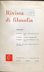 Rivista di filosofia annata 1973