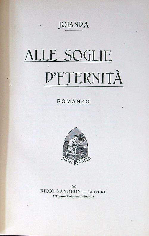 Alle soglie d'eternità