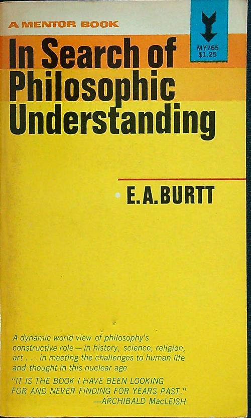In search of philosophic understanding