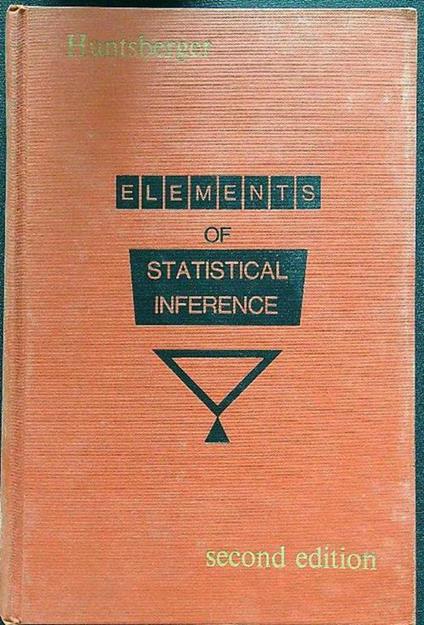 Elements of statistical inference - copertina