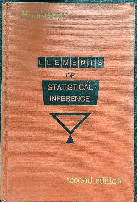 Elements of statistical inference - copertina