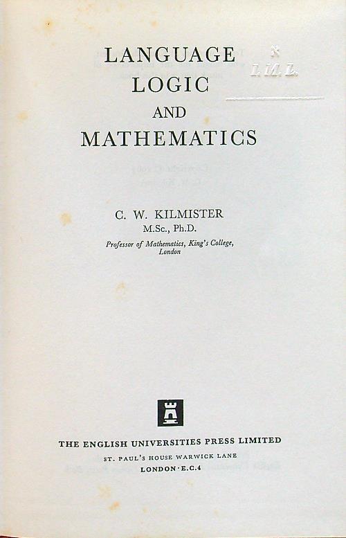 Language logic and mathematics