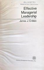 Effective managerial leadership