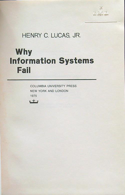 Why information systems fail