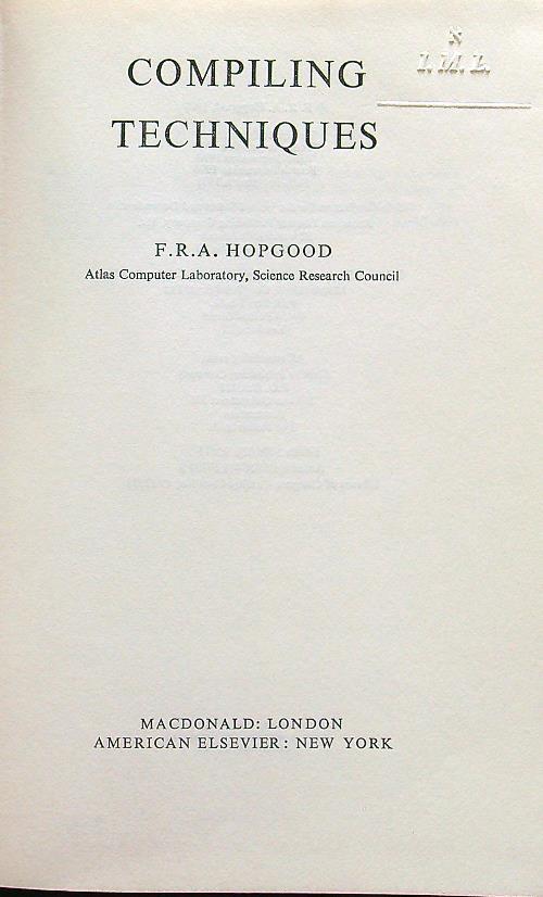 Compiling techniques