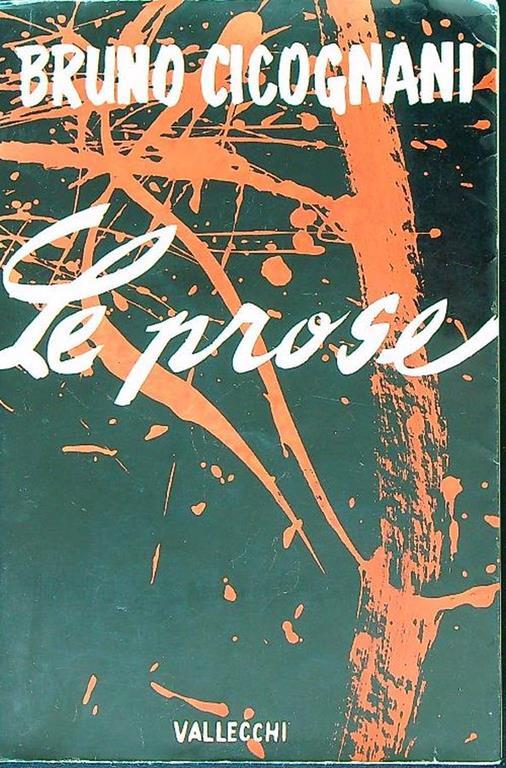 Le prose - Bruno Cicognani - copertina