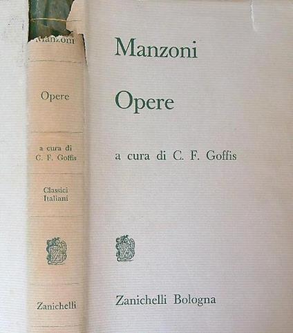 Opere - Alessandro Manzoni - copertina
