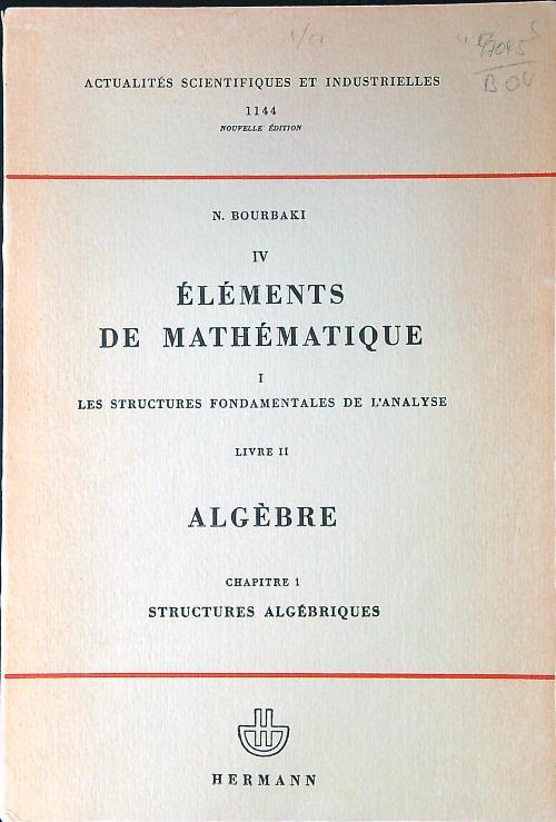 Elements de Mathematique