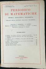 Periodico di matematiche n. 5/Novembre 1925
