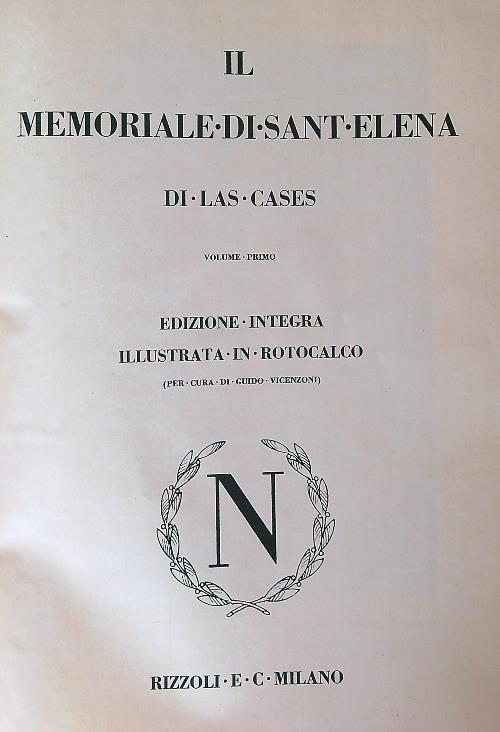 Il Memoriale di Sant'Elena. 2vv