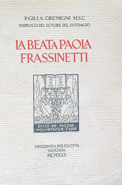 La Beata Paola Frassinetti