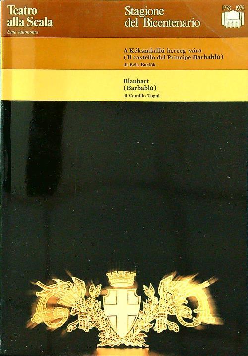 Stagione del bicentenario A Kekszakallu herceg vara/Blaubart - copertina