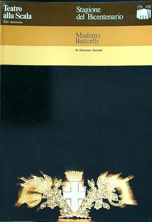 Stagione del bicentenario Madama Butterfly - copertina