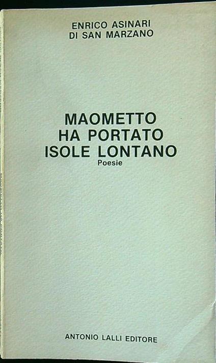 Maometto ha portato isole lontano - copertina