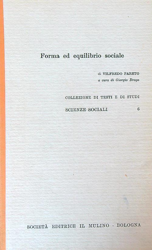 Forma ed equilibrio sociale