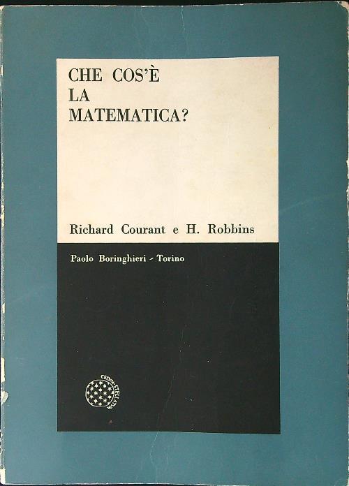 Che cos'è la matematica - Richard Courant - copertina