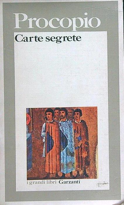 Carte segrete - Procopio di Cesarea - copertina