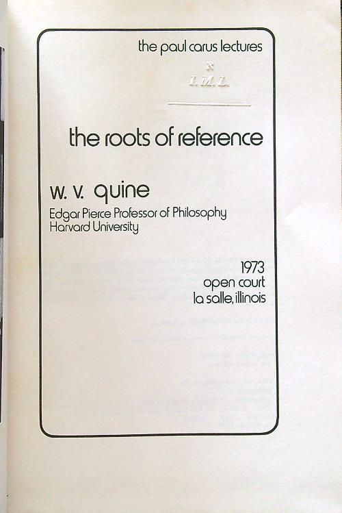 The roots of reference