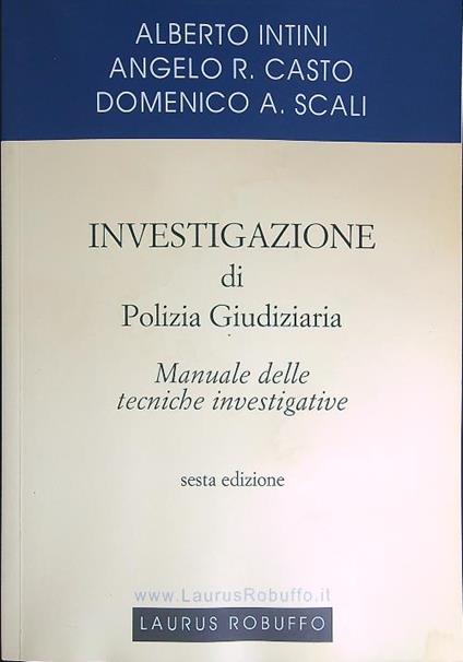 Investigazione di polizia giudiziaria - copertina