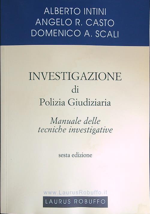 Investigazione di polizia giudiziaria - copertina