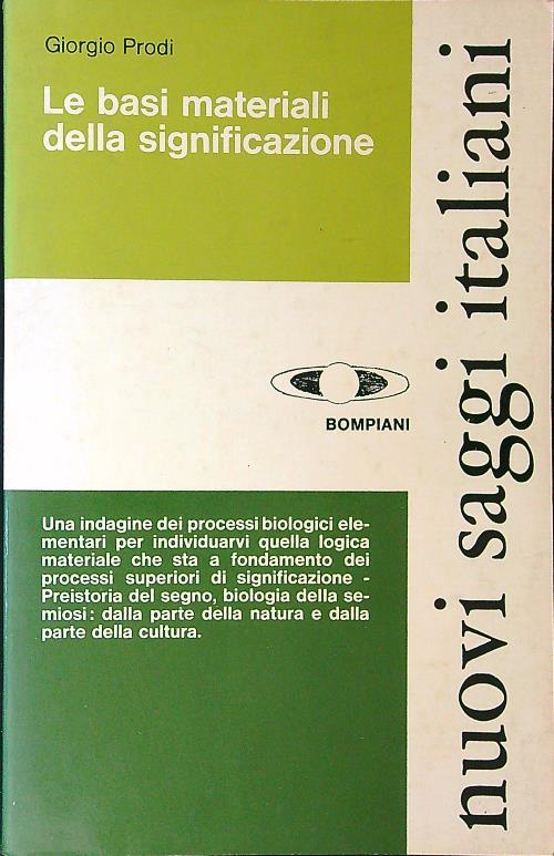 Le basi materiali della significazione