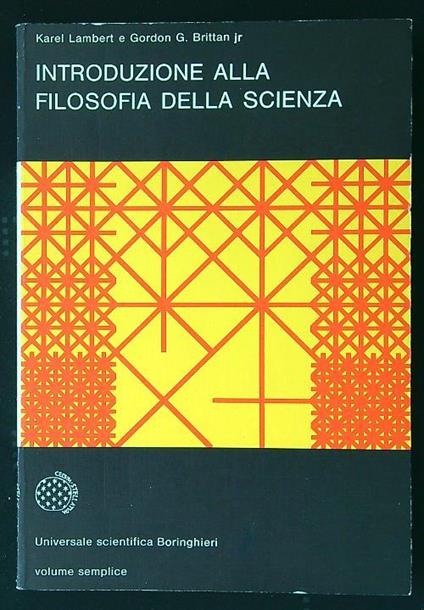 Introduzione alla filosofia della scienza - Lamberto Lamberti - copertina