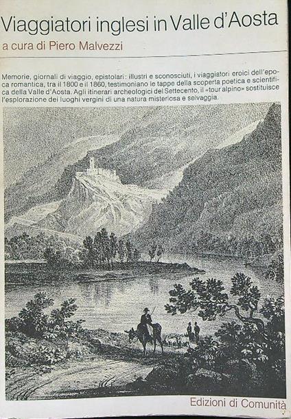 Viaggiatori inglesi in valle d'Aosta - Piero Malvezzi - copertina