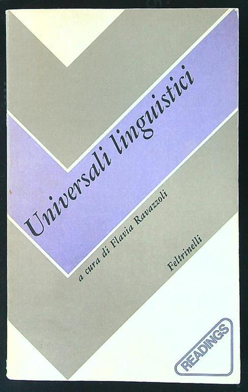 Universali linguistici - Flavia Ravazzoli - copertina