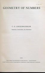 Geometry of numbers