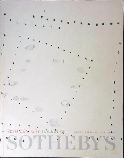 Sotheby's 25 october 2000 - copertina
