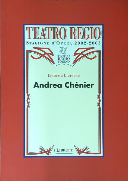 Andrea Chénier - Umberto Giordano - copertina