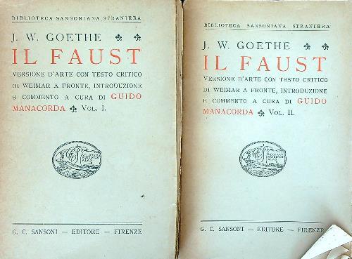 Il faust. 2vv