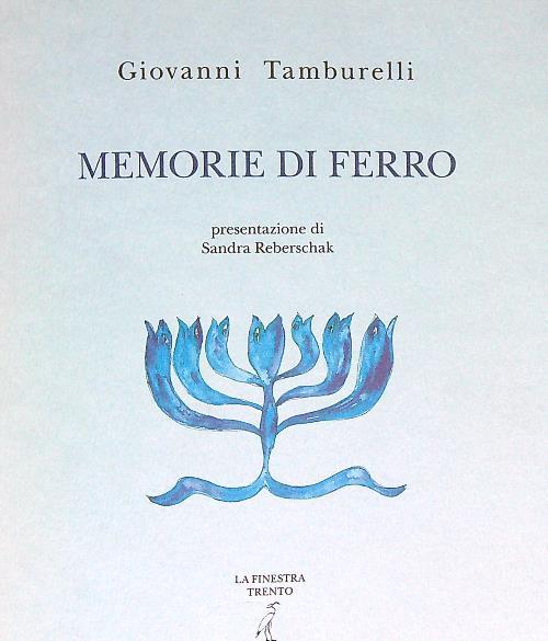 Memorie di ferro - Giovanni Tamburelli - copertina