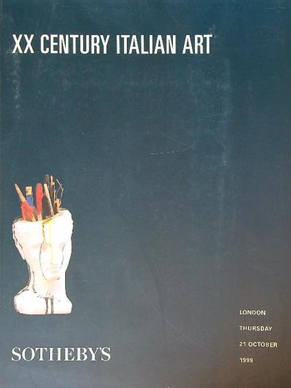 Sotheby's . Sale L09 551. XX Century Italian Art. 21 October 1999 - copertina