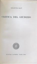 Critica del giudizio