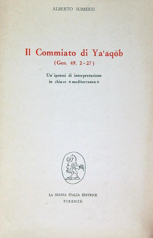 Il commiato di Yàaqob