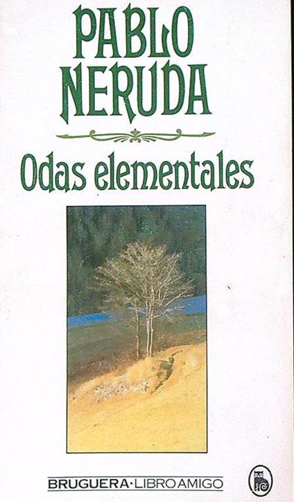 Odas elementales - Pablo Neruda - copertina