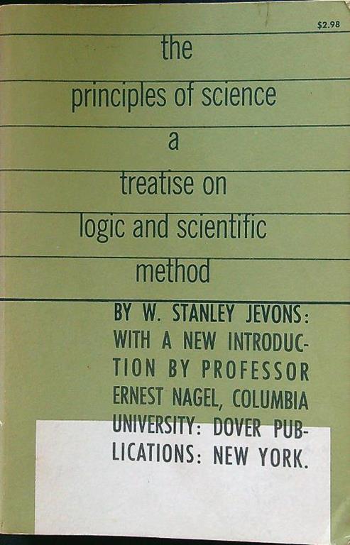 The principles of science - J. Stanley Jevons - copertina