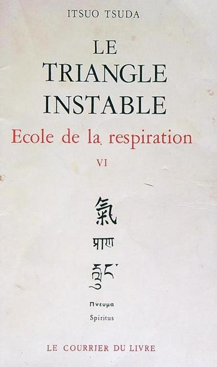 Le triangle instable - Itsuo Tsuda - copertina