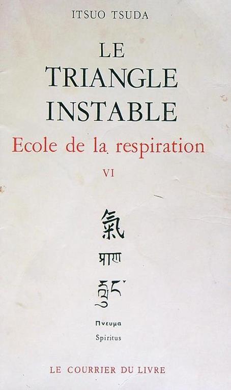 Le triangle instable - Itsuo Tsuda - copertina