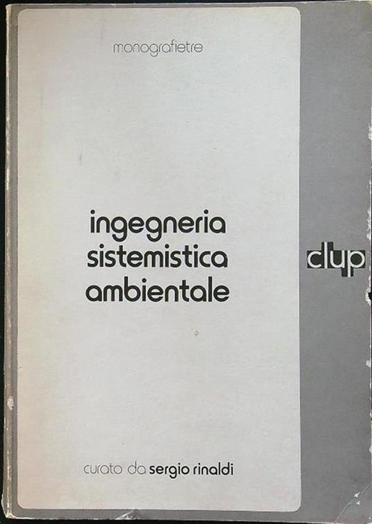 Ingegneria sistemistica ambientale - Sergio Rinaldi - copertina