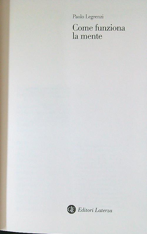 Come funziona la mente