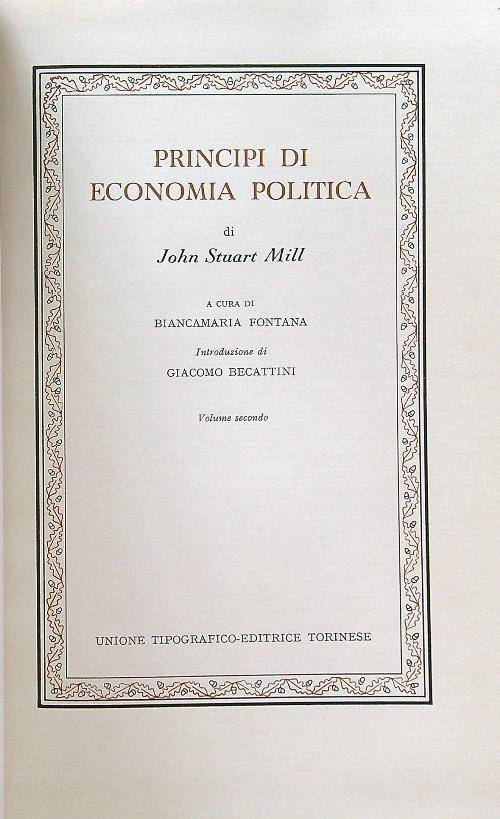 Principi di economia politica vol II