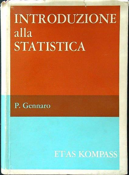 Introduzione alla statistica - Pietro Gennaro - copertina