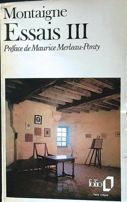 Essais III - Montaigne - copertina