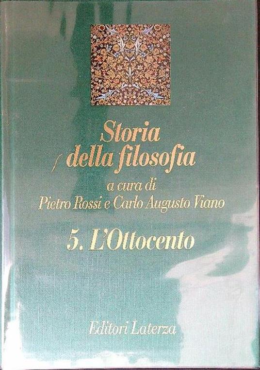 Storia della filosofia 5. L'Ottocento - Pietro Rossi - copertina