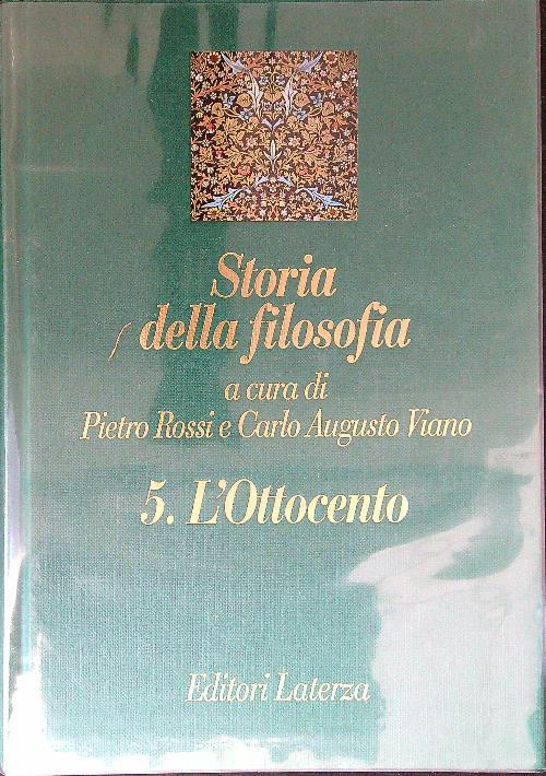 Storia della filosofia 5. L'Ottocento