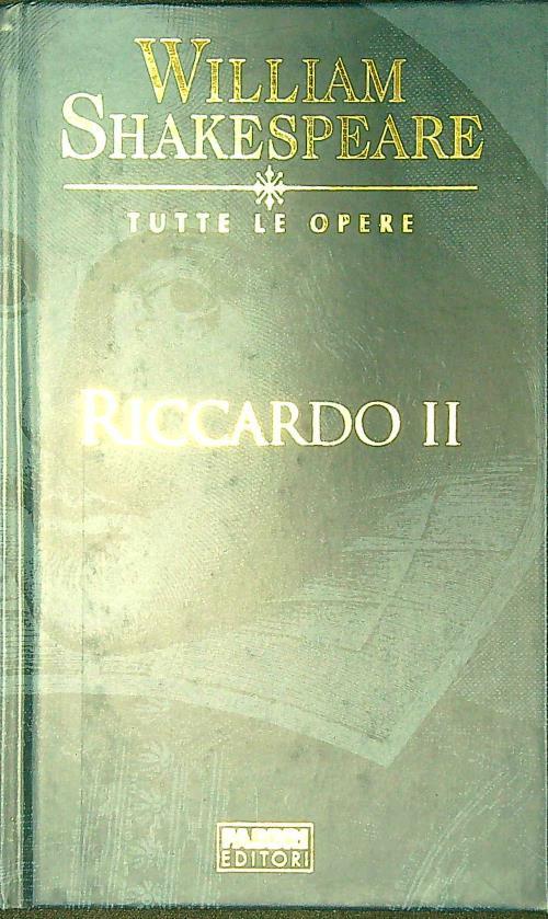 Riccardo II - William Shakespeare - copertina