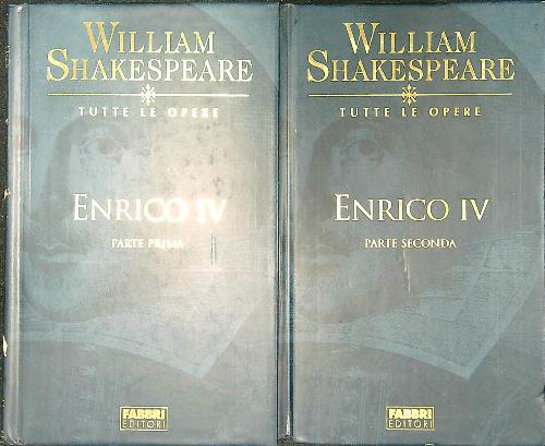 Enrico IV 2vv - William Shakespeare - copertina