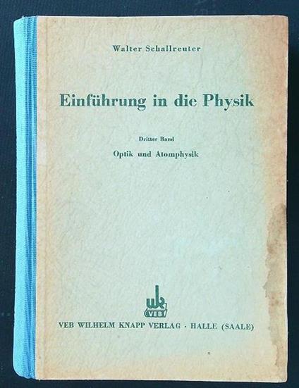Einfuhrung in die Physik - copertina